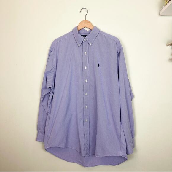 Ralph Lauren Button Down Shirt Blake Cotton Long Sleeve Men's size XL - Picture 1 of 7